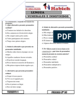 Semana - #05 - Año - Academico - 2021-Aula - Talento I - Lengua - Pronombres Numerales e Indefinidos