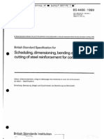 BS 4466-1989 Specification For Scheduling, Dimensioning, Bending & Cutting of Steel Reinforcement For Concrete