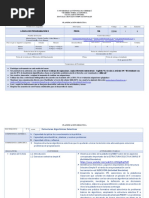 Instrumento 2 - Planificación Didactica de 1 Semana