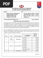 Muthoot Finance Limited: Inter Office Memorandum