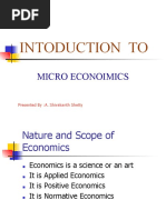 Intoduction To: Micro Econoimics