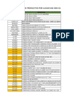 Lista de Precios Am and As Parts 2do Contenedor