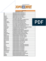 Lista de Precio Jopo GM Import PDF Modificar A Excell Mayo PDF