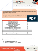 Face Prep Accenture Slot Analysis 24th Aug