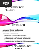 Mini Research Project