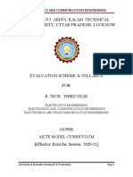 B.Tech EC Syllabus 3rd Year