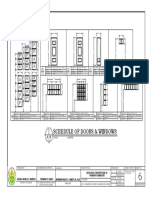 Schedule of Doors & Windows: F F F F A A A A A A F