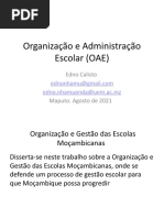 Organização e Administração Escolar (OAE)