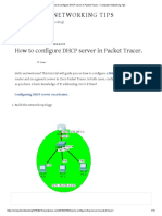 How To Configure DHCP Server in Packet Tracer. - Computer Networking Tips
