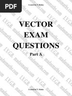 Vector Exam Questions Part A