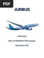 A330/A340 Main FCOM/QRH/FCTM Changes September 2018