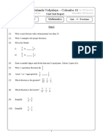 Nalanda Vidyalaya - Colombo 10: Grade 6 Unit Test Project Project Mathematics