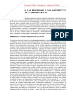 VITALE LUIS. Las Protestas Las Rebeliones y Los Movimientos Precursores de La Independencia