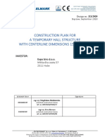 Construction Plan For A Temporary Hall Structure