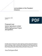 Report and Recommendation of The President To The Board of Directors