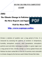 Climate Change and Global Warming Full Essay For Css