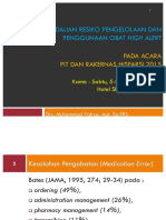 Pengendalian Resiko Dan Penggunaan Obat High Alert