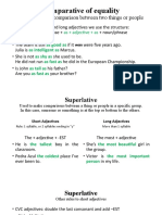 Comparative of Equality and Superlatives