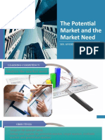 Lesson 2the Potential Market and The Market Need