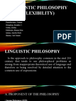 Linguistic Philosophy (Flexibility)