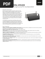 Small-Format Foreground/Fill Loudspeaker: Arenamatch Utility Amu206