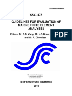 Guidelines For Evaluation of Marine Finite Element Analyses