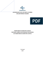 Transtorno Do Espectro Autista: Proteção Jurídica Das Pessoas Portadoras de Transtorno Do Espectro Autista