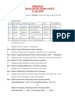 Home Work-2 Function in MySQL (Answers) 13 Apr 2020