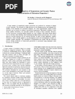 Rheological Investigation of Suspensions and Ceramic Pastes: Characterization of Extrusion Properties