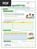 Indagamos Sobre Los Nutrientes de Algunos Alimentos 1°