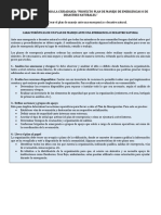 Prueba Final Ciencias para La Ciudadanía "Proyecto Plan de Manejo de Emergencias o Desastres Naturales."