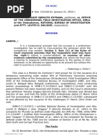 1.) Estrada v. Office of The Ombudsman