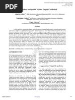 Ijert Ijert: Fatigue Failure Analysis of Marine Engine Crankshaft