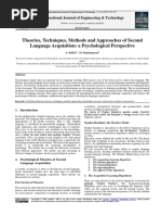 Theories Techniques Methods and Approaches of Seco