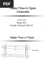 Water Flow in Open Channels