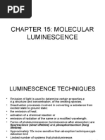 Chapter 15: Molecular Luminescence