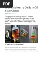 A Comprehensive Guide To Oil Sight Glasses