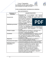 Analisis Cualitativo de Las Habilidades y Destrezas en El Personal