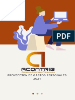 Proyeccion de Gastos Personales 2021