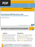 Introducing SAP Business One: A Single Solution With Complete Small Business Essentials