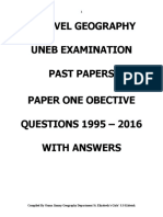 Geography of East Africa Revision Questions Edited