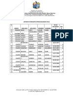 Lista Estudiantes Futbol