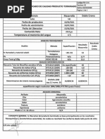 Certificados Calidad Lot 161-165