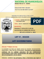 Ley N°. 30220 - Ley Universitaria