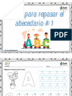 Fichas para Repasar El Abecedario #1