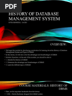 History of Database Management System