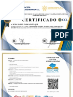 Certificado: Rosa Isabel Vargas Culqui