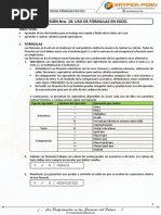 S10 - Uso de Fórmulas en Excel