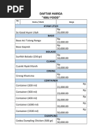 Daftar Harga "Kbu Food": Ayam Utuh