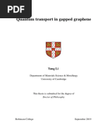 Quantum Transport in Gapped Graphene - 2019